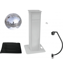 Eurolite Set Mirror ball 50cm with stage stand variable + Cover black TILBUD NU
