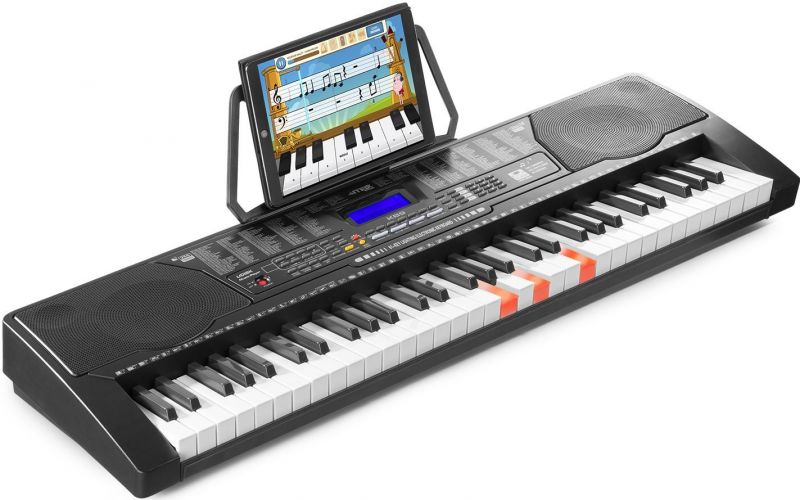 Begynder Keyboard, 61 tangenter / super fed musikskolefunktion hvor lysende tangenter hjælper!