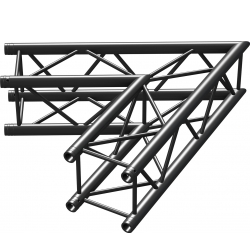 P30-C20 Truss 2-vejs hjørne 60º Sort TILBUD NU