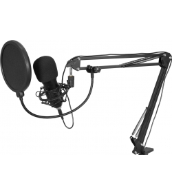 Omnitronic BMS-1C USB Condenser Broadcast Microphone Set TILBUD NU
