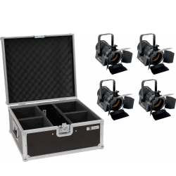 Eurolite Set 4x LED THA-20PC TRC Theater Spot bk + Case TILBUD NU