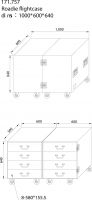 PD-FA4 8 Drawer Engineering Flightcase PD-FA4 8 Drawer Engineering Flightcase