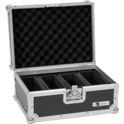 Roadinger Flightcase EC-4AC 4x AKKU Flat Light Series TILBUD NU