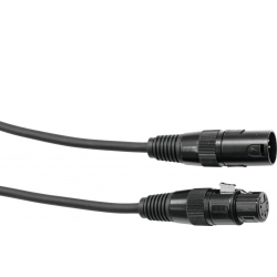 Eurolite DMX cable XLR 5pin 10m bk TILBUD NU kabel