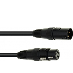 Eurolite DMX cable XLR 3pin 15m bk TILBUD NU kabel
