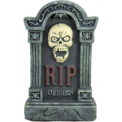 Europalms Halloween tombstone with skull, 56cm TILBUD NU