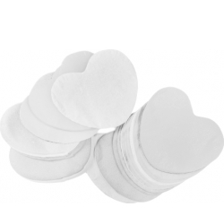 TCM FX Slowfall Confetti Hearts 55x55mm, white, 1kg TILBUD NU