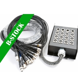 Stage Snake 12-in 4-out XLR 30 metres "B-STOCK" TILBUD NU