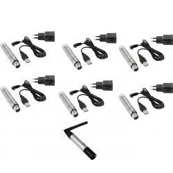 Eurolite Set QuickDMX 1x Transmitter + 6x AKKU Receiver TILBUD NU