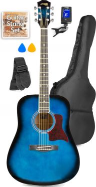 SoloJam Western Gitar Pakke Blå