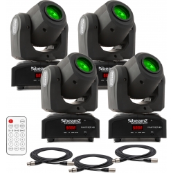 Moving Head pakke med 4 stk. BeamZ Panther 40 LED Spot TILBUD NU