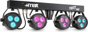 PartyBar07 Set 4x PAR Battery Powered