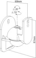 HTS15 Speaker Wall Mount, set of 2 HTS15 Speaker Wall Mount, set of 2