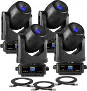 Moving Head pakke med 4 stk. BeamZ IGNITE120 LED Spot