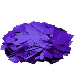 TCM FX Metallic Confetti rectangular 55x18mm, purple, 1kg TILBUD NU