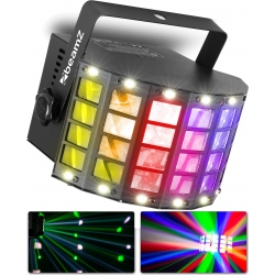 Lyseffekt DerbyStrobe LED, kraftig og farverig lyseffekt med strobelys, Auto Mus