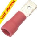 Cable Terminal, Crimp terminal, male blade, 0.5 - 1.5mm+ÿ cable, Red, 6.3mm
