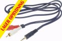 Cables & Accessories, Lyd kabel - han stereo JACK 3.5mm til 2