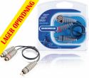 Bandridge Subwoofer Audio Cable RCA Male - 2x RCA Female 0.20 m Blue, BAL4500