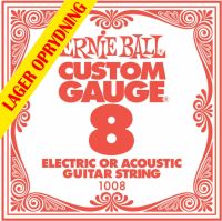 Ernie Ball EB-1008, Single .008 Plain Steel string for Eletric or A