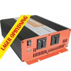 Inverter "soft start" fra 12V til 230V / 1500W, modificeret  softstart blødstart