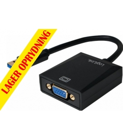 LogiLink – VGA konverter USB 3.0 til VGA (20cm) TILBUD NU into