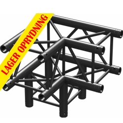 P30-C30 Truss 3-vejs hjørne 90º Sort TILBUD NU