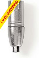 Nedis XLR-adapter | XLR 3-benet hanstik – RCA-hunstik | 10 stk. | Metal, CAGP15930ME