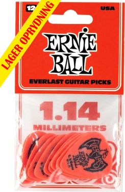Ernie Ball EB-9194 Everlast 1.14-Red,12pk, 12-pack 1.14 mm Delrin p