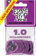 Plektre, Ernie Ball EB-9193 Everlast 1.0-Purple,12pk, 12-pack 1.0 mm Delrin