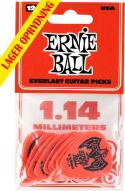 Musikinstrumenter, Ernie Ball EB-9194 Everlast 1.14-Red,12pk, 12-pack 1.14 mm Delrin p
