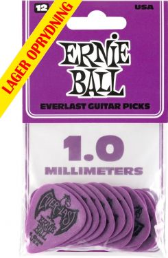 Ernie Ball EB-9193 Everlast 1.0-Purple,12pk, 12-pack 1.0 mm Delrin
