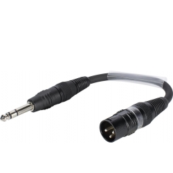 SOMMER CABLE Adapter Cable XLR(M)/Jack stereo 0.15m bk TILBUD NU