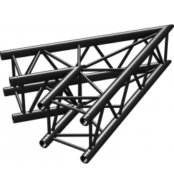 P30-C19 Truss 2-vejs hjørne 45º Sort TILBUD NU