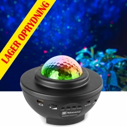 Stjernehimmel Lyseffekt "SkyNight" med indbygget Bluetooth Højttaler - Super Hit