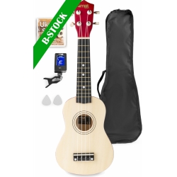 UKEY Ukulele Set Soprano 21" Natural "B-STOCK" TILBUD NU