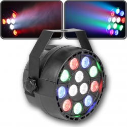 Party Par Lampe / Rød, Grøn, Blå, Hvid 12W LED lysshow / Musikstyring / DMX / St