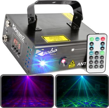Anthe II Dobbelt Laser 600mW RGB Gobo DMX IRC