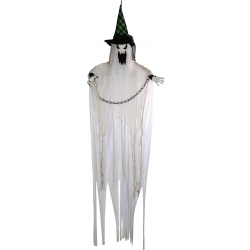 Halloween Dekoration, Animeret Figur med Lys- og Lydeffekter, Uhyggeligt Hængend