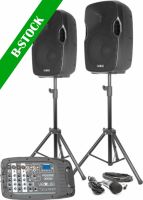PSS302 Portable Sound Set 10" SD/USB/MP3/BT with Stands "B-STOCK"