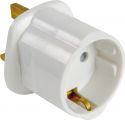 Schuko to UK visitor adaptor Schuko to UK visitor adaptor