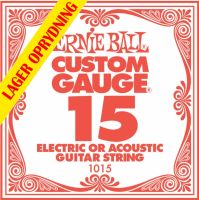 Ernie Ball EB-1015, Single .015 Plain Steel string for Eletric or A