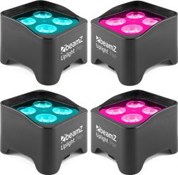 4 stk. BBP90 Battery Uplight Par 4x4W - pakketilbud nr. 10103587 4 stk. BBP90 Battery Uplight Par 4x4W - pakketilbud nr. 10103587