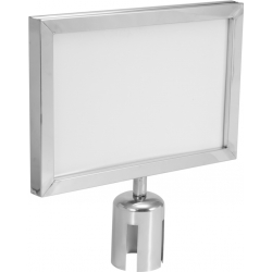 Eurolite Sign for Eurolite Barrier 317x215 silver TILBUD NU