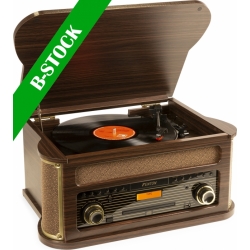 Memphis Vintage Record Player Dark Wood "B STOCK" TILBUD NU