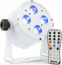 BeamZ BAC404W Aluminium LED Spot 4x18W 6-i-1 LED'er - Helt lydløs spot uden blæser, hvid BeamZ BAC404W Aluminium LED Spot 4x18W 6-i-1 LED'er - Helt lydløs spot uden blæser, hvid