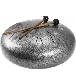 Dimavery TD-12 Steel Tongue Drum, silver TILBUD NU