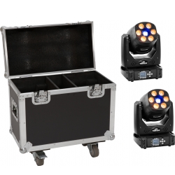 Eurolite Set 2x LED TMH-H90 + Case with wheels TILBUD NU