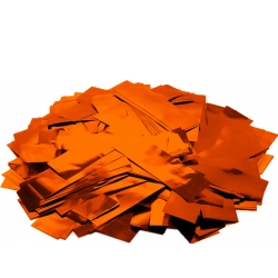 TCM FX Metallic Confetti rectangular 55x18mm, orange, 1kg TILBUD NU