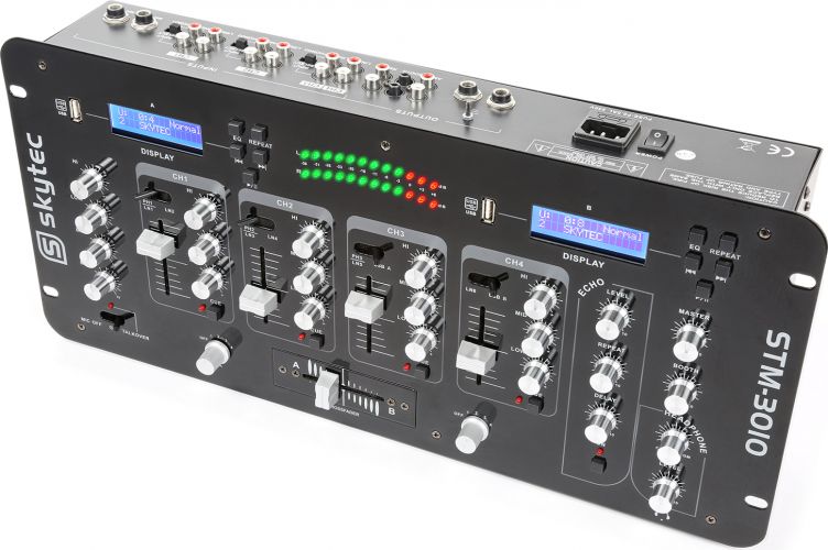 STM-3010 4-Channel 19" Mixer with USB/MP3